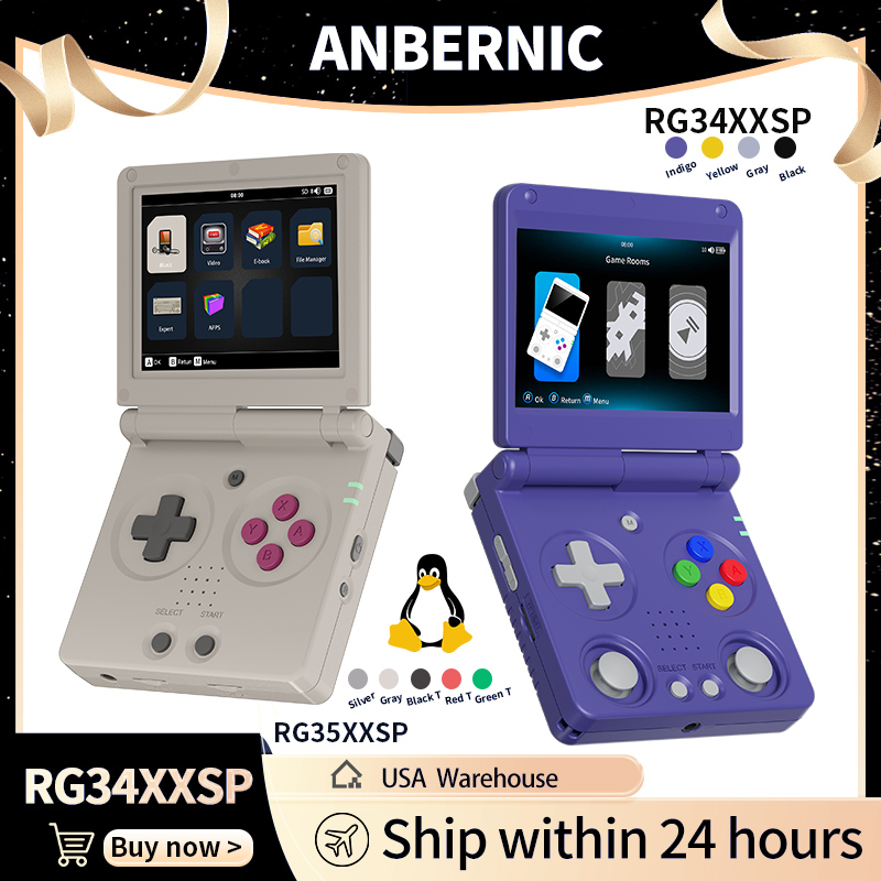 Retro Gaming Monitor - Anbernic RG34XXSP RG35XXSP Flip Handheld Game