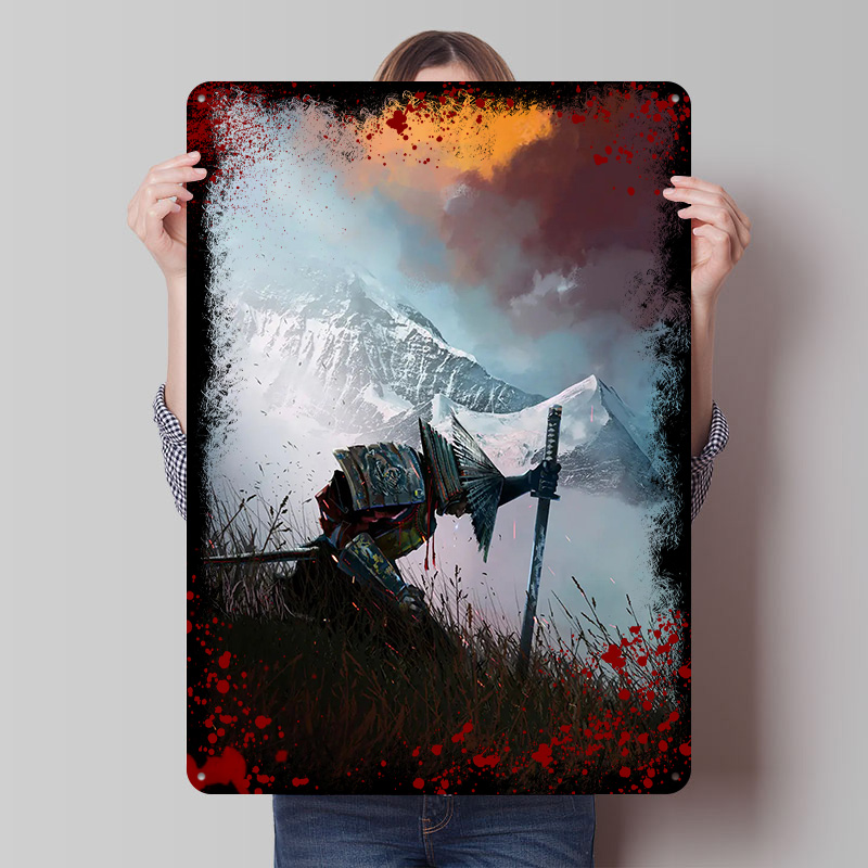 Samurai Pop Art Printed Poster - đánh giá và giá Retro Poster Gaming