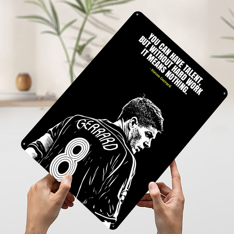 Steven Gerrard Quote Metal Pos - đánh giá và giá Retro Poster Gaming