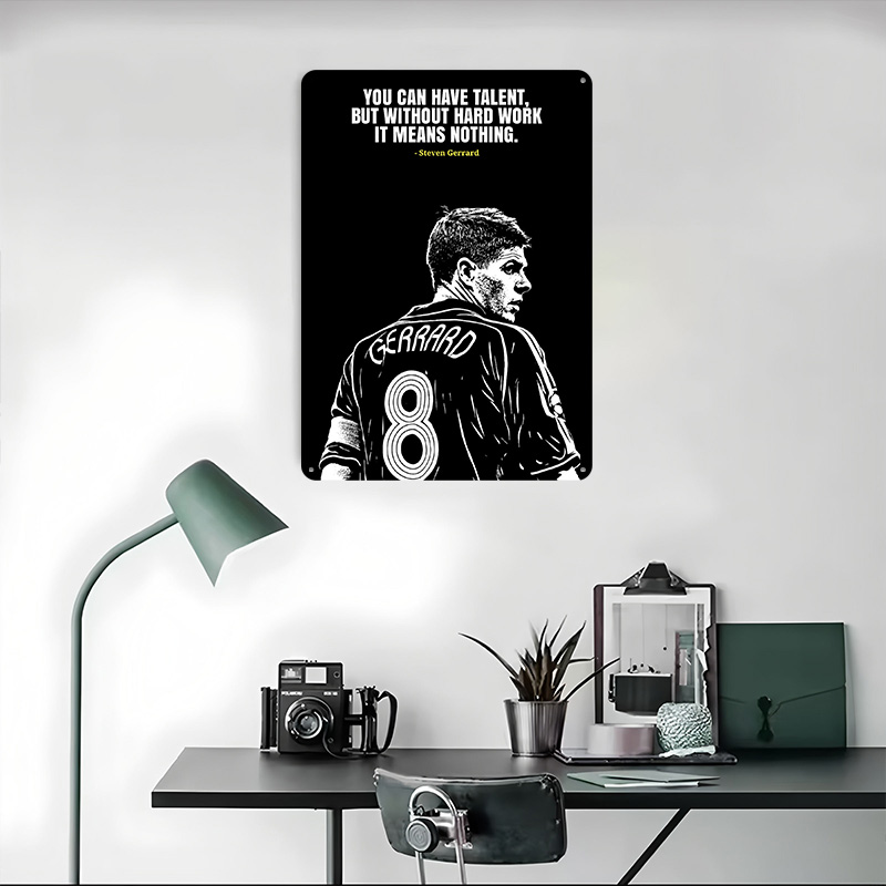 Steven Gerrard Quote Metal Pos - đánh giá và giá Retro Poster Gaming