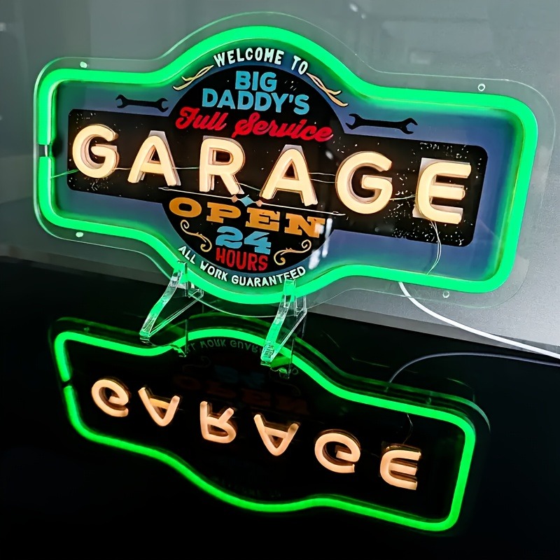 Retro Garage LED Neon Sign UV  - đánh giá và giá Retro Gaming Usb