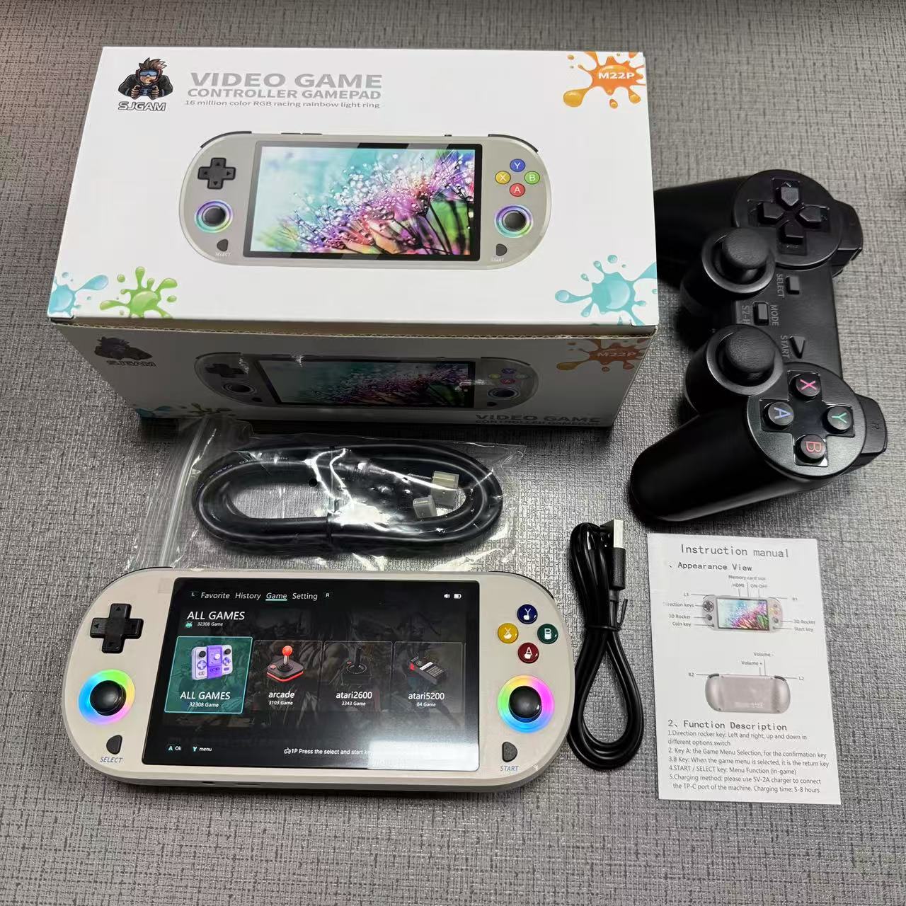 New 128GB M22 Pro Portable Poc - đánh giá và giá Retro Gaming Power Bank