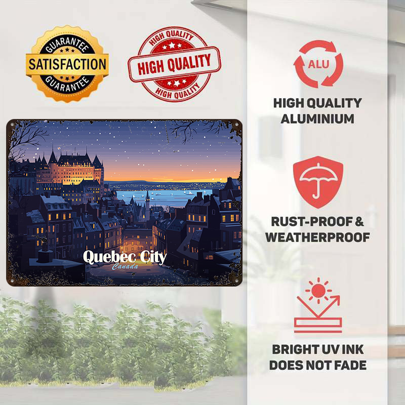 Quebec City At Night Printed P - đánh giá và giá Retro Gaming Quebec