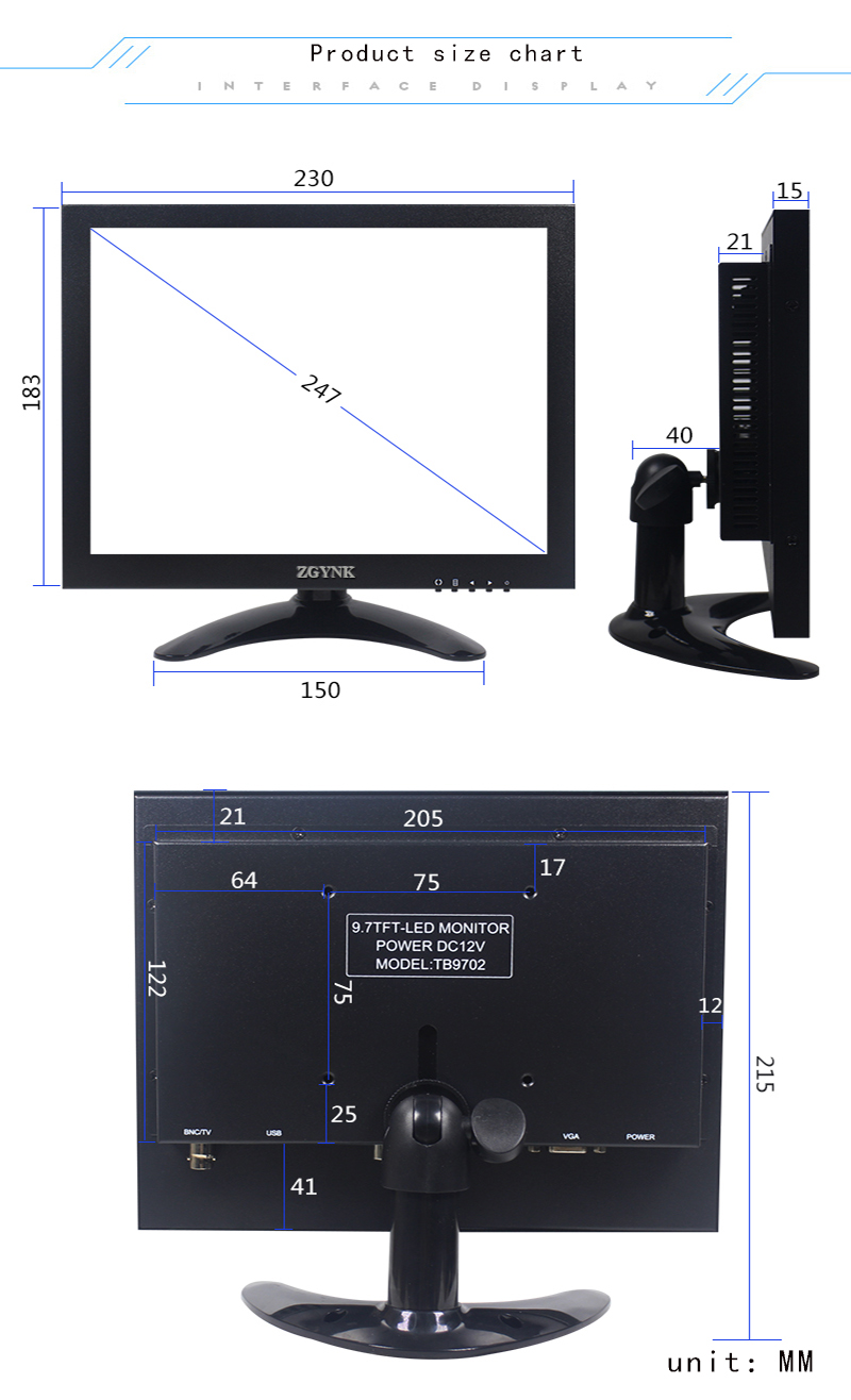 9.7/10.1 Inch Kim Loại HD Màn  - đánh giá và giá Retro Gaming Monitor