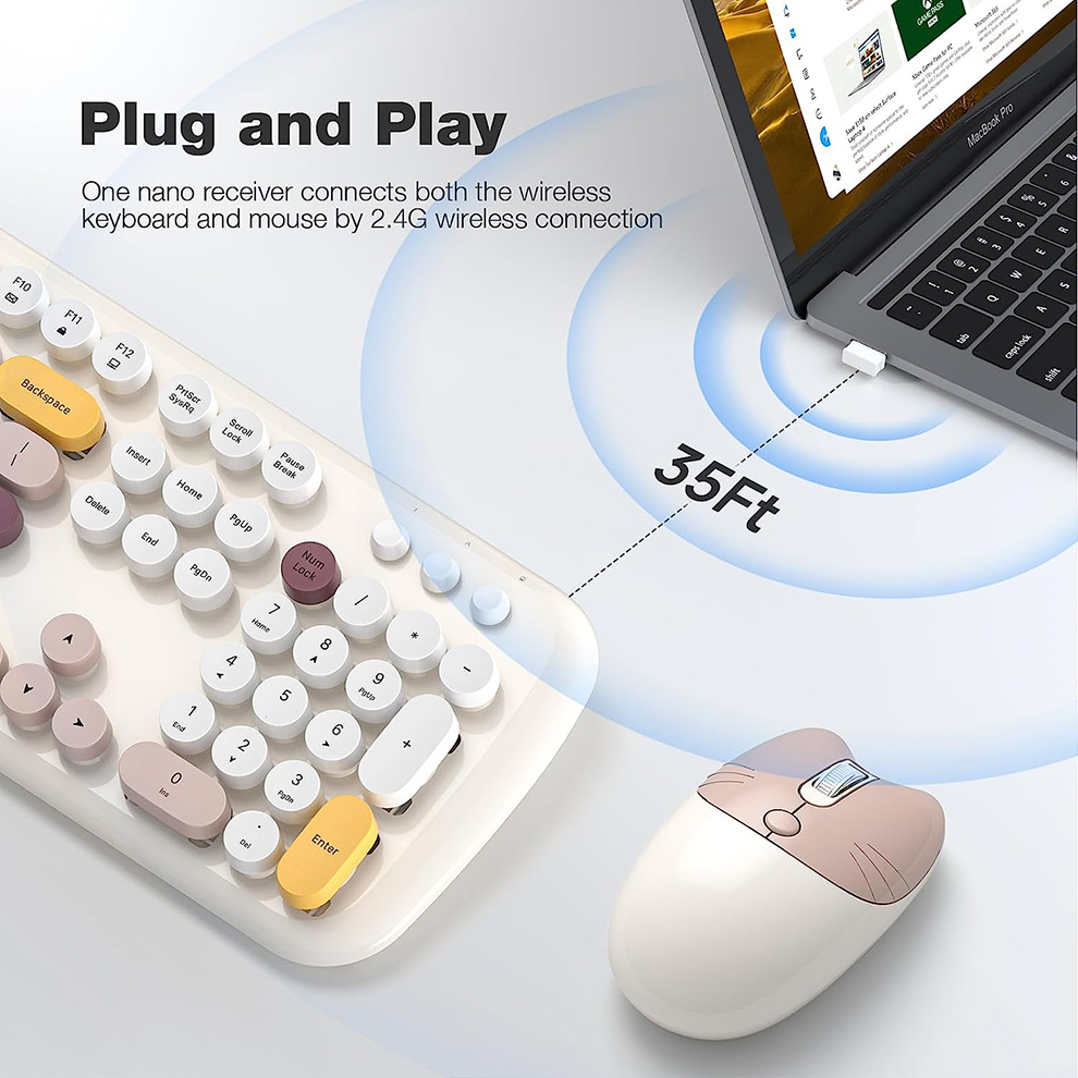 Candy Color Retro Round Key Wi - đánh giá và giá Retro Gaming Kc