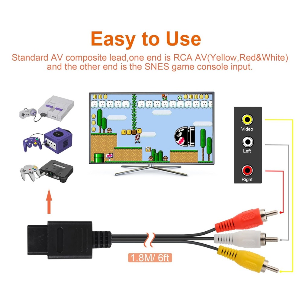N64/Gamecube/SNES/SFC High Qua - đánh giá và giá Retro Gaming Cable