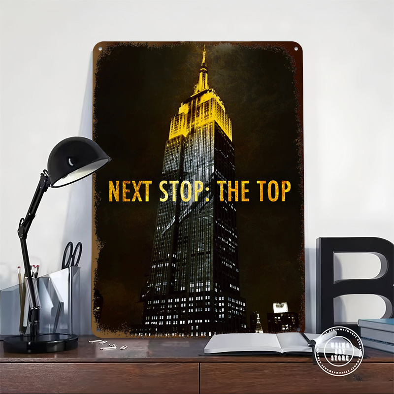 Next Stop The Top Tin Poster C - đánh giá và giá Retro Poster Gaming