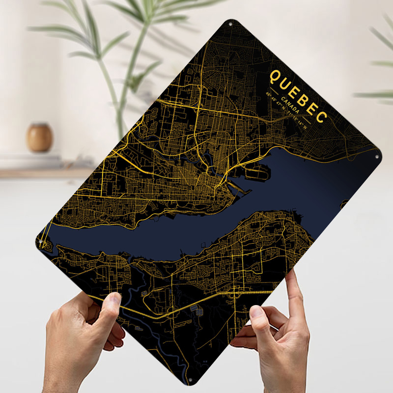 Quebec Golden Map Poster Custo - đánh giá và giá Retro Gaming Quebec