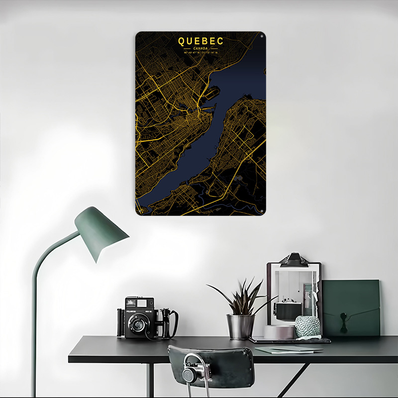 Quebec Golden Map Poster Custo - đánh giá và giá Retro Gaming Quebec