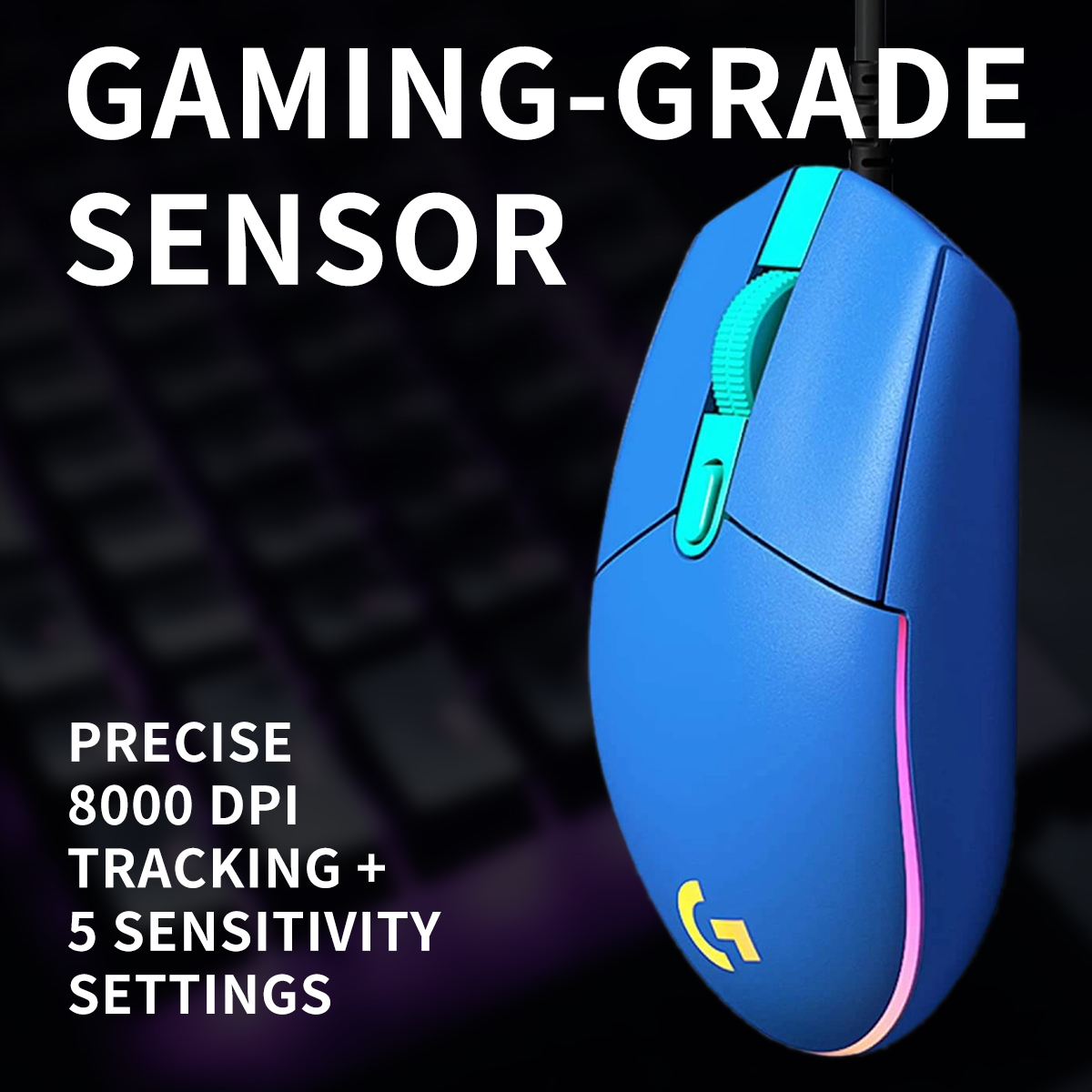 Logitech G203 wired gaming mou - đánh giá và giá Logitech Mouse G203
