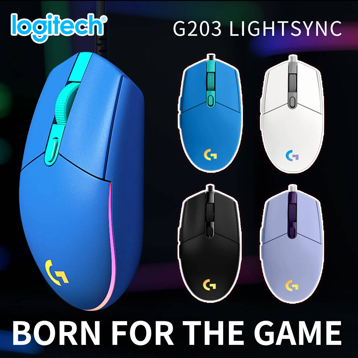 Logitech G203 Prodigy RGB Wire - đánh giá và giá Logitech Mouse G203