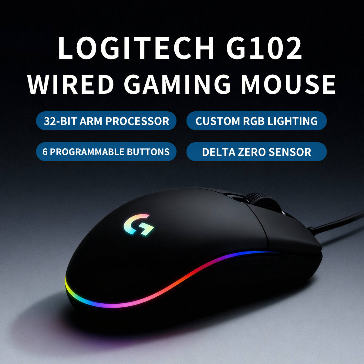 Logitech G102 Prodigy Gaming M - đánh giá và giá Logitech Mouse G203