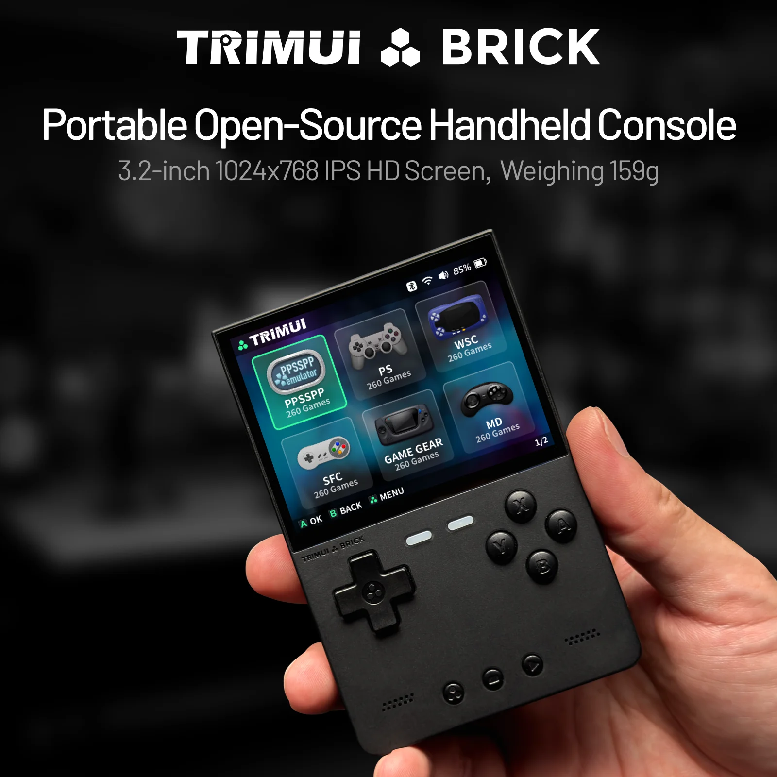 TRIMUI BRICK Handheld Game Con - đánh giá và giá Retro Gaming Usb
