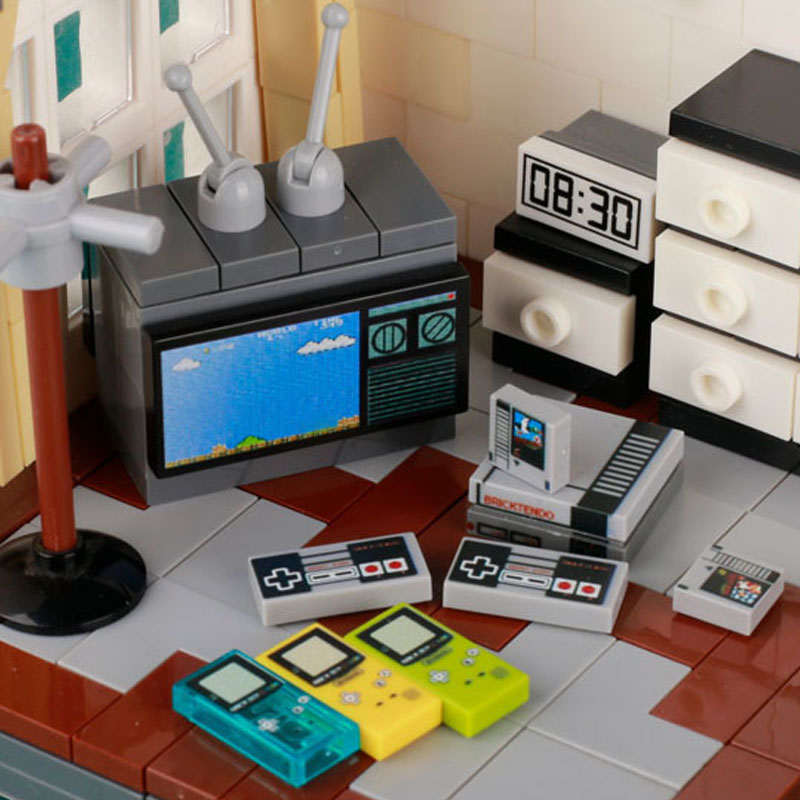 MOC Game Console Computer Mode - đánh giá và giá Retro Gaming Lego