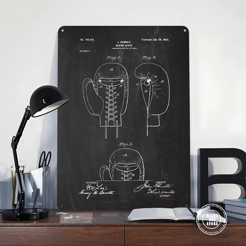 1901 Boxing Glove Metal Poster - đánh giá và giá Retro Poster Gaming