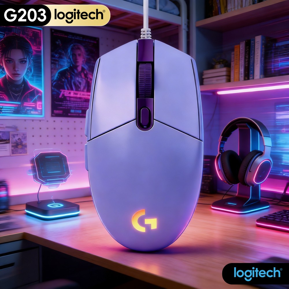 Logitech G203 Wired Gaming Mou - đánh giá và giá Logitech Mouse G203