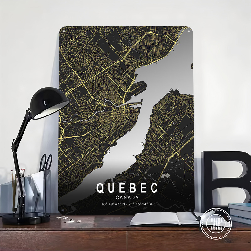 Quebec Silver City Map Printed - đánh giá và giá Retro Gaming Quebec