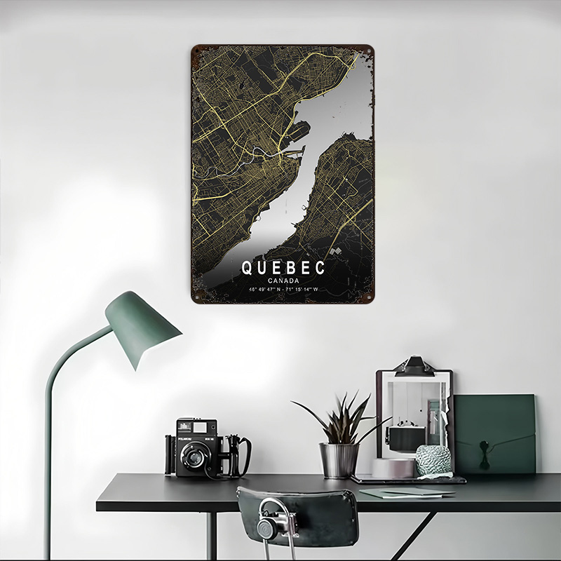 Quebec Silver City Map Printed - đánh giá và giá Retro Gaming Quebec